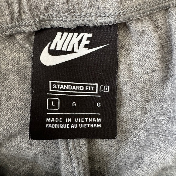 Nike Kid's Gray Sweatpants Joggers Elastic Waist Size Large Pink Logo School - Picture 6 of 14